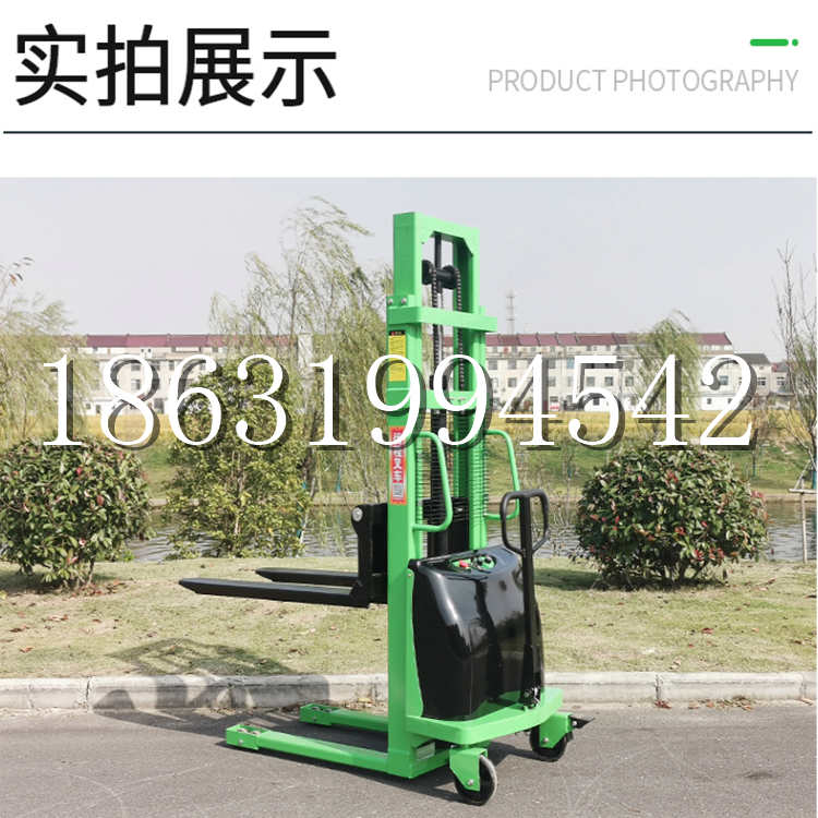 夏县电动叉车堆高车液压铲车电瓶1吨2吨站驾步行式小型全自动叉车